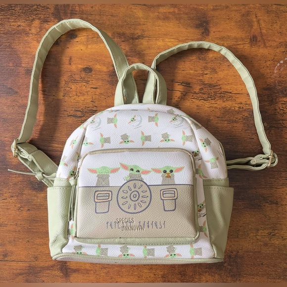 Danielle Nicole Disney Star Wars The Mandalorian Baby Yoda Mini Backpack Bag - Picture 1 of 16